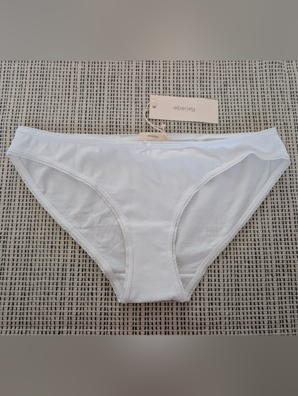 Eberjey Pima Goddess Everyday Bikini in White